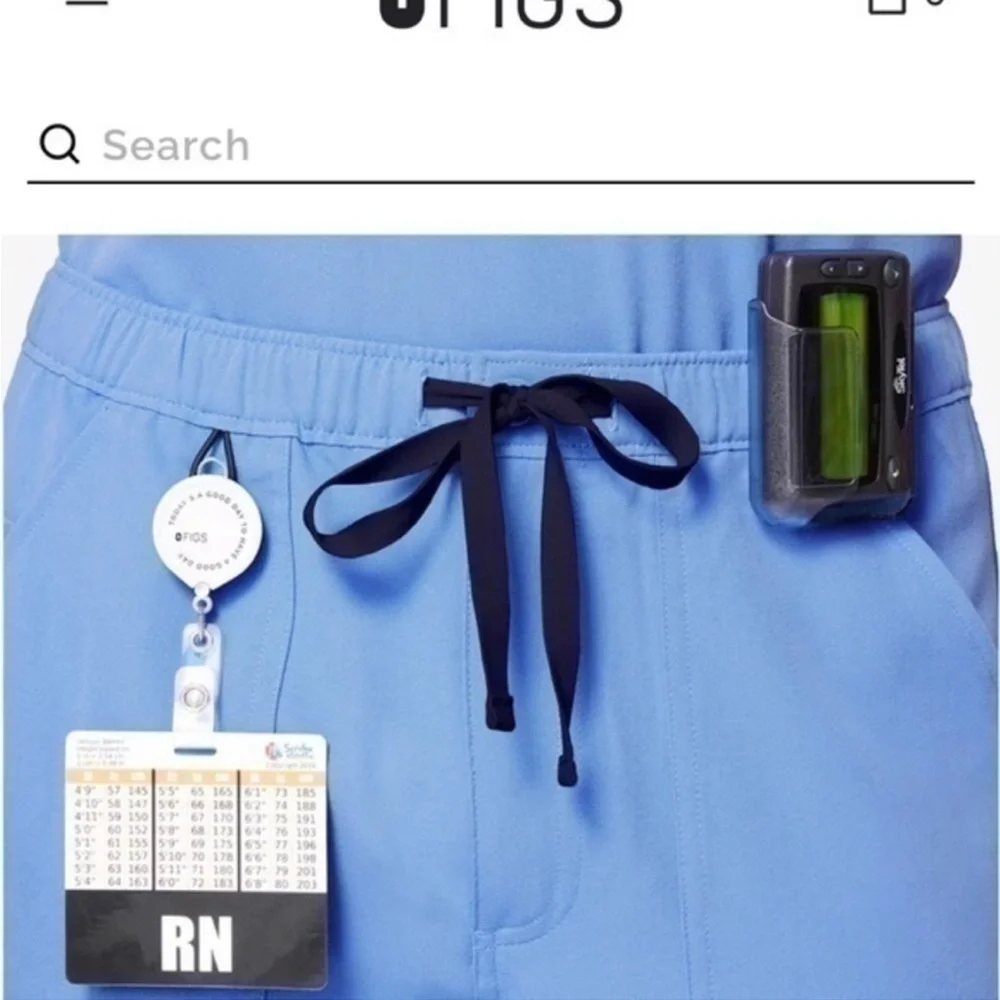 Figs Men's Cargo Pants in Light Blue